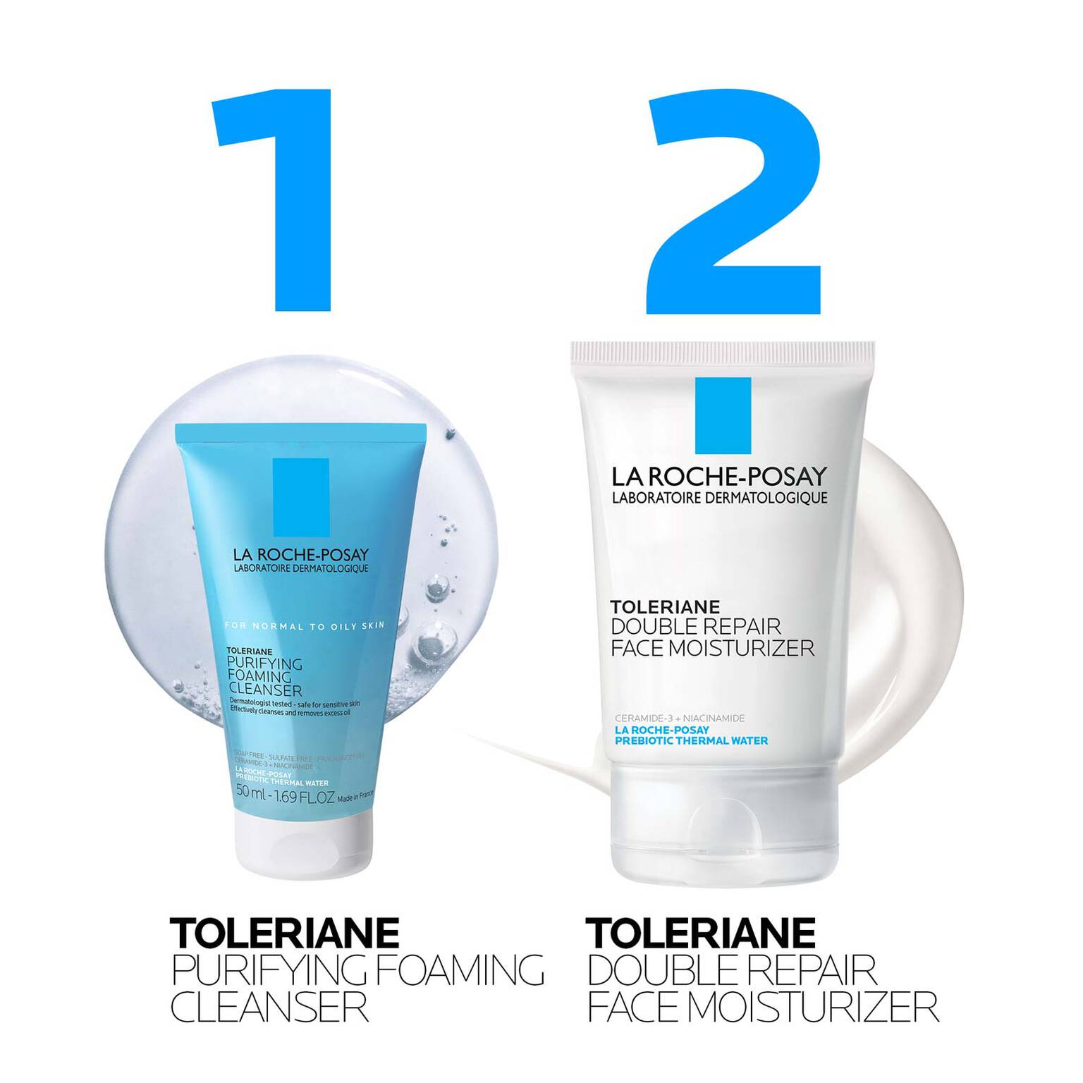 toleriane-purifying-foaming-cleanser-and-toleriane-double-repair-face-moisturizer-travel-set-z8 AmazonSet-TolerianePurifyingCleanser100ml-TolerianeDRM_routine.jpg