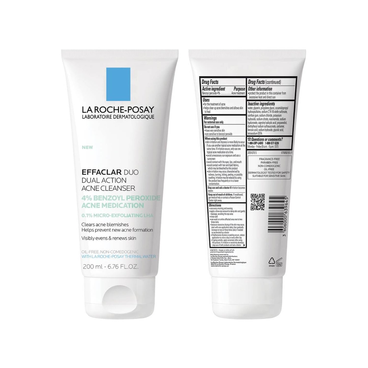 effaclar-dual-action-acne-face-wash-with-4-benzoyl-peroxide-p4 LaRochePosay-Product-Skincare-Effaclar-Duo-Dual-Cleanser-200ml-3606000639645-ATF-PIM-packshot-texture.jpg